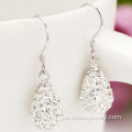 Grano de Shamballa damas pendientes joyas aretes de gota